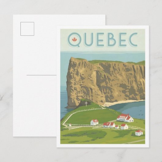 Quebec Canada Reis Oude Stijl Briefkaart (Voorkant / Achterkant)