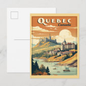 Quebec, Canada retro Briefkaart (Voorkant / Achterkant)