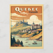 Quebec, Canada retro Briefkaart (Voorkant)