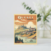 Quebec, Canada retro Briefkaart (Staand voorkant)