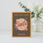 Québec Canada Retro Briefkaart (Staand voorkant)