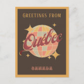 Québec Canada Retro Briefkaart (Voorkant)