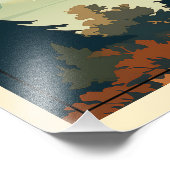 Quebec, Canada retro Foto Afdruk (Hoek)