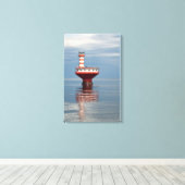 Quebec, Canada. Tadoussac. Canvas Afdruk (Insitu (Houten vloer))
