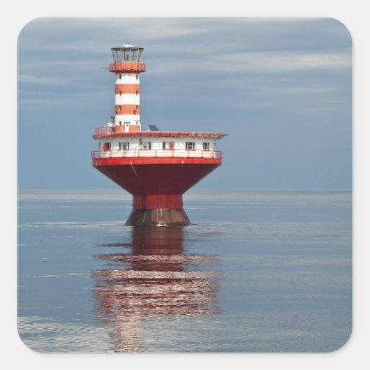Quebec, Canada. Tadoussac. Vierkante Sticker (Voorkant)