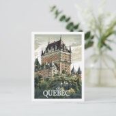 Quebec Canada Vintage Beroemde Reisplaats Briefkaart (Staand voorkant)