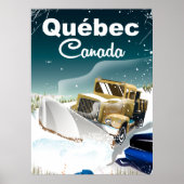 Québec Canada vintage-poster Poster (Voorkant)