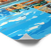 Quebec Canada vintage reisplaats illustratie Poster (Hoek)