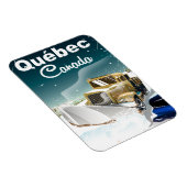 Québec Canada vintage reisposter Magneet (Rechterzijde)