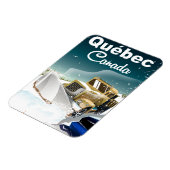 Québec Canada vintage reisposter Magneet (Linkerzijde)