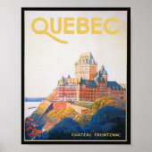 Quebec Canada Vintage Travel Poster (Voorkant)