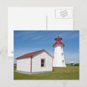 Quebec, Canada. Vuurtoren Cap D'Espoir. Briefkaart (Voorkant / Achterkant)