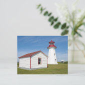 Quebec, Canada. Vuurtoren Cap D'Espoir. Briefkaart (Staand voorkant)