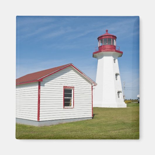 Quebec, Canada. Vuurtoren Cap D'Espoir. Magneet (Voorkant)