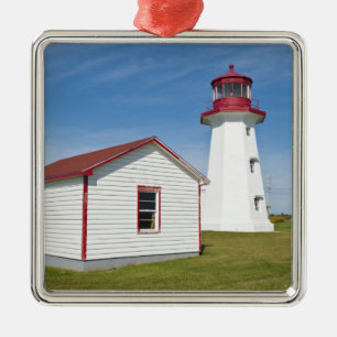 Quebec, Canada. Vuurtoren Cap D'Espoir. Metalen Ornament