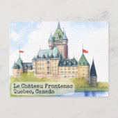 Quebec Canada Waterverf Briefkaart (Voorkant)