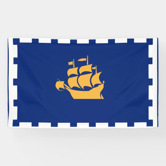 QUEBEC-CITEITSvlag Spandoek (Horizontaal)