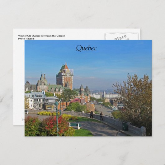 Quebec City Briefkaart (Voorkant / Achterkant)