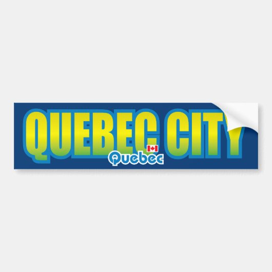 Quebec City Bumper Bumpersticker (Voorkant)