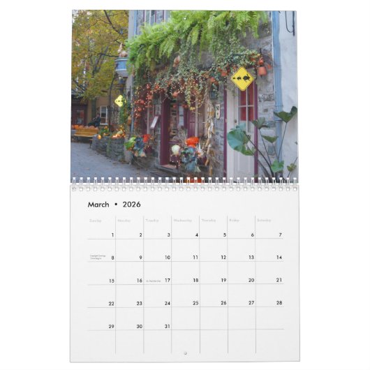 Quebec City Canada 2019 Travel Photo Calendar Kalender (Mar 2026)