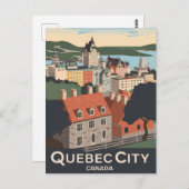 Quebec City Canada Briefkaart (Voorkant / Achterkant)