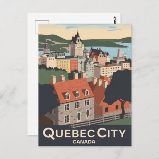 Quebec City Canada Briefkaart (Voorkant / Achterkant)