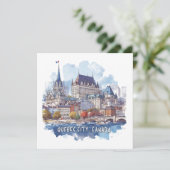 Quebec City Canada Feestdagenkaart (Staand voorkant)