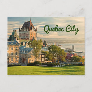 Quebec City Canada gestileerd Briefkaart