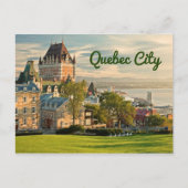 Quebec City Canada gestileerd Briefkaart (Voorkant)
