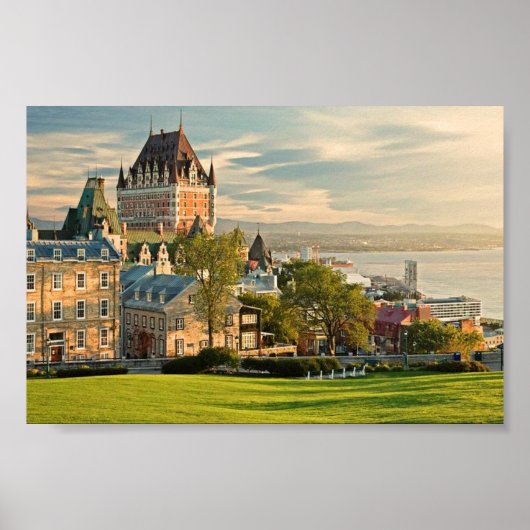 Quebec City Canada gestileerd Poster (Voorkant)