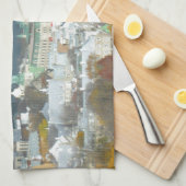 Quebec City Canada Waterfront Theedoek (Quarter Fold)