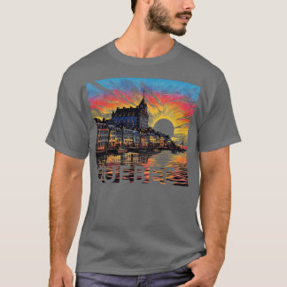 Quebec City Canada zonsondergang scène TShirt