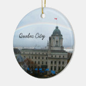 Quebec City Canda Waterfront Keramisch Ornament (Links)