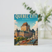 🏰 Quebec City Chateau Frontenac Briefkaart (Staand voorkant)