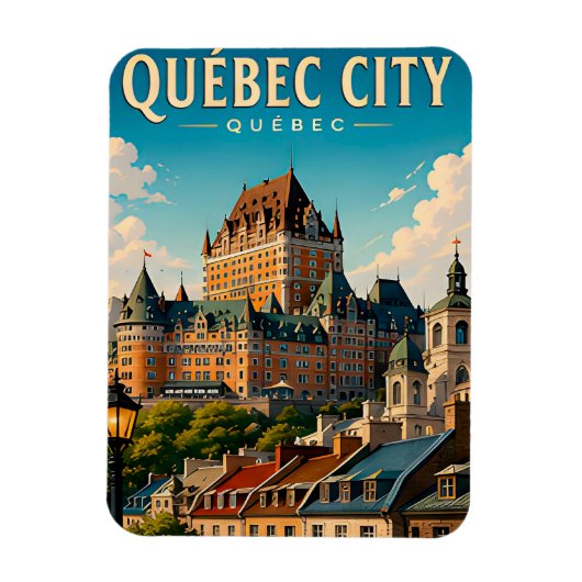 🏰 Quebec City Chateau Frontenac Magneet (Verticaal)