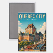 🏰 Quebec City Chateau Frontenac Magneet (Voorkant / Achterkant)
