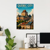 🏰 Quebec City Chateau Frontenac Poster (Thuiskantoor)
