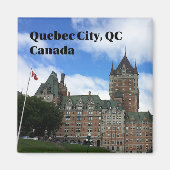 Quebec City - Chateau Frontenac Toeristische magne Magneet (Voorkant)