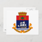 Quebec City Coat of Arms Briefkaart (Voorkant / Achterkant)