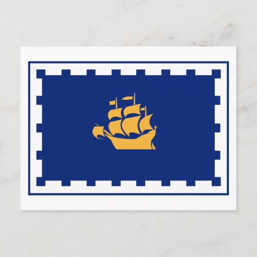 Quebec City Flag Briefkaart (Voorkant)