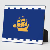 Quebec City Flag Plaque Fotoplaat (Zijkant)