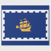 Quebec City Flag (Québec, Canada) Cadeaupapier (Vlak)