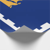 Quebec City Flag (Québec, Canada) Cadeaupapier (Hoek)