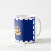 Quebec City Flag (Québec, Canada) Koffiemok (Voorkant rechts)