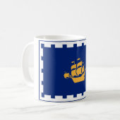 Quebec City Flag (Québec, Canada) Koffiemok (Voorkant links)