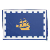 Quebec City Flag (Québec, Canada) Kussensloop (Voorkant-Links)