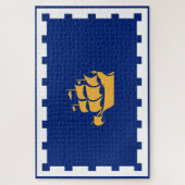 Quebec City Flag (Québec, Canada) Legpuzzel (Verticaal)