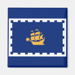 Quebec City Flag (Québec, Canada) Magneet