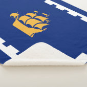 Quebec City Flag (Québec, Canada) Sherpa Deken (3/4)