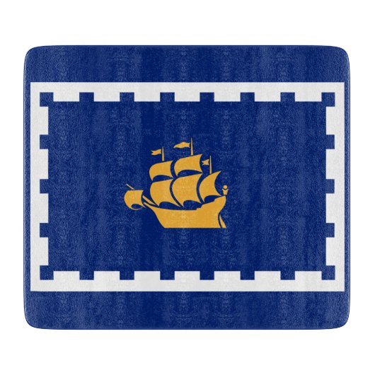 Quebec City Flag (Québec, Canada) Snijplank (Voorkant)
